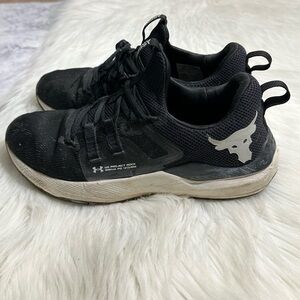 Under Armour Project Rock BSR Shoes Gym Training Sneakers Size 10.5 Black
